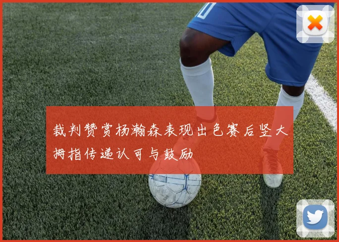 裁判赞赏杨瀚森表现出色赛后竖大拇指传递认可与鼓励
